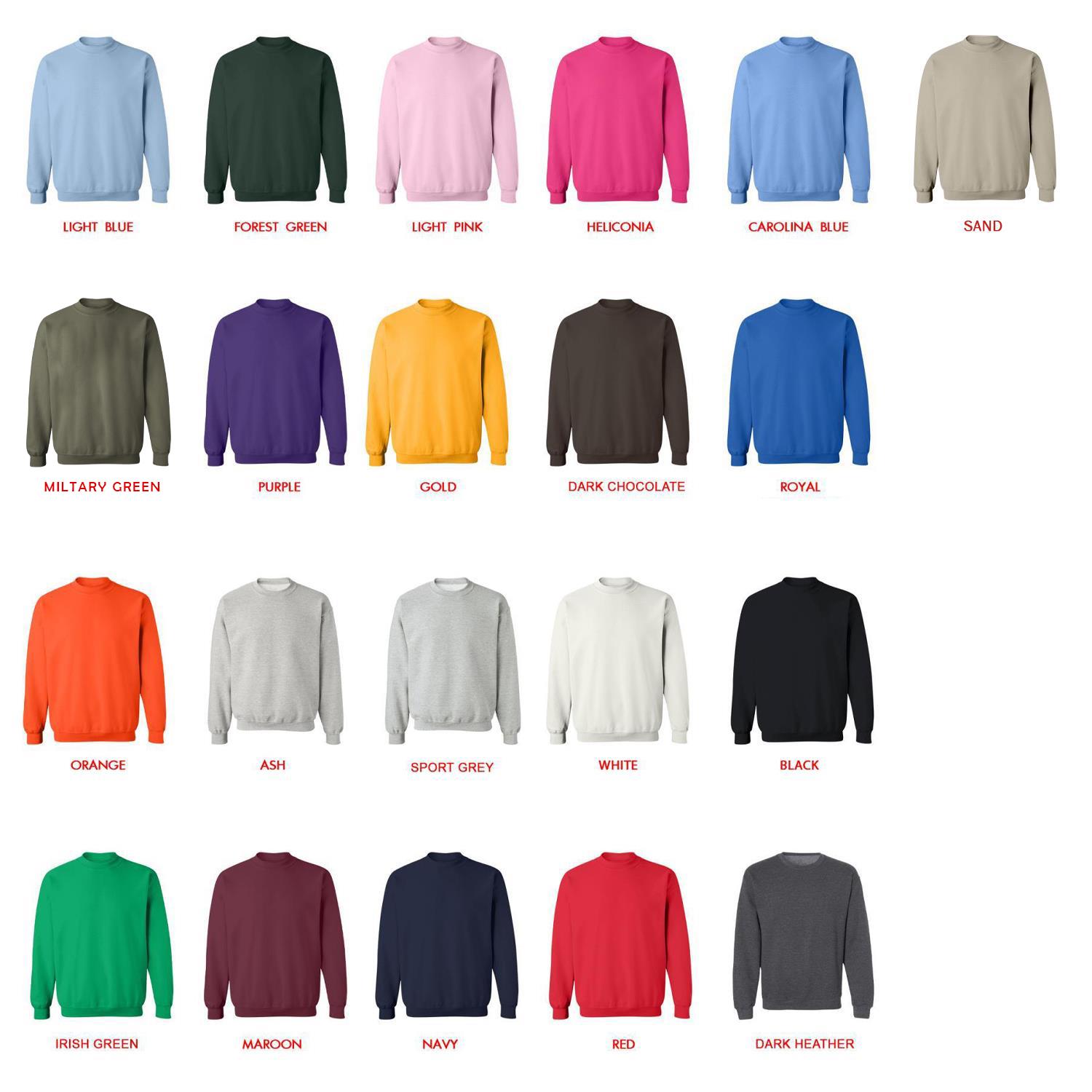 sweatshirt color chart - ABBA Voyage UK Shop