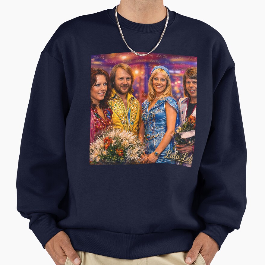 Abba Photograph 1973 Sweatshirt - Image 5