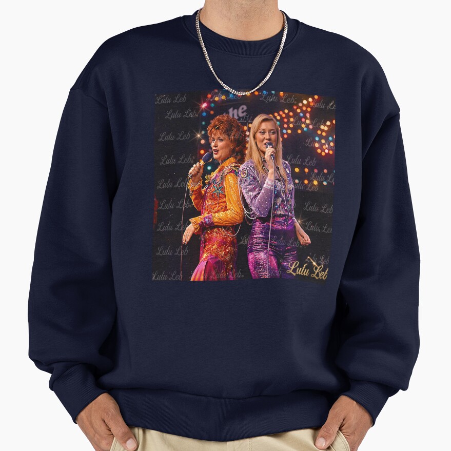 Abba Girls On Stage Flashy Magestical Picture Sweatshirt - Image 5