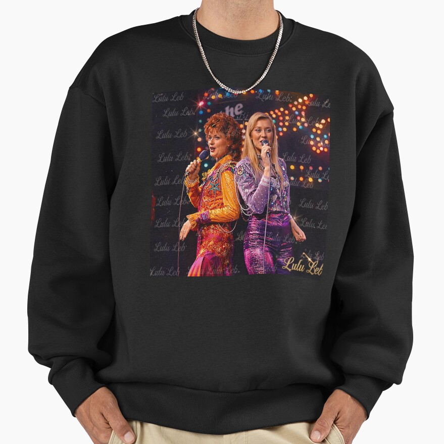 Abba Girls On Stage Flashy Magestical Picture Sweatshirt - Image 3