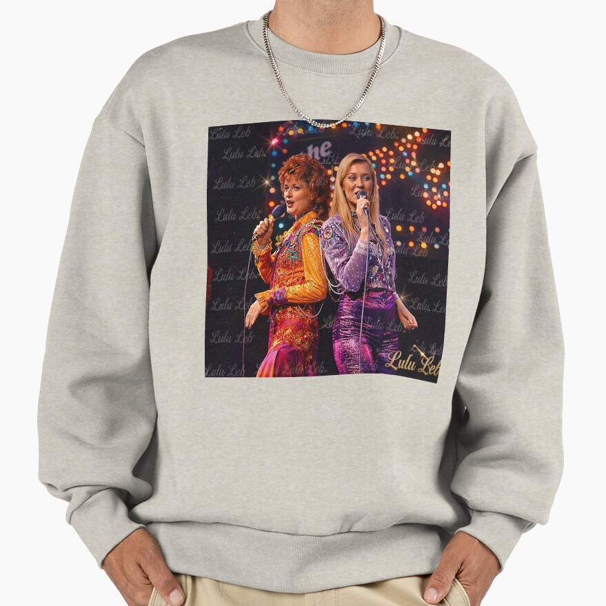 Abba Girls On Stage Flashy Magestical Picture Sweatshirt - Image 4
