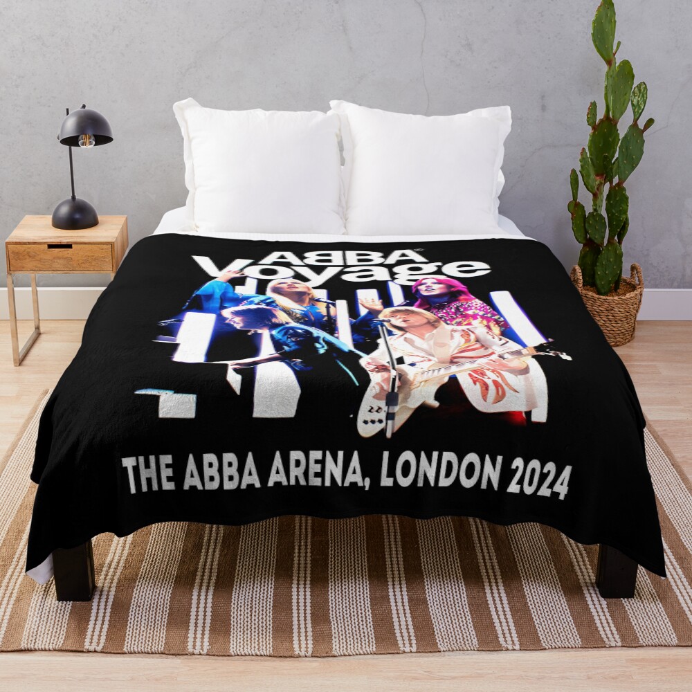 Retro Star Style Disco Music Throw Blanket