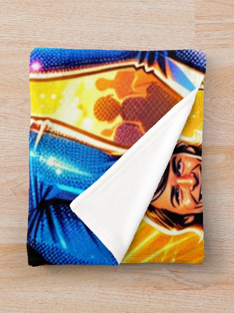 Abba Dancing Lights Neon Retro Pop Disco Energy Throw Blanket - Image 2