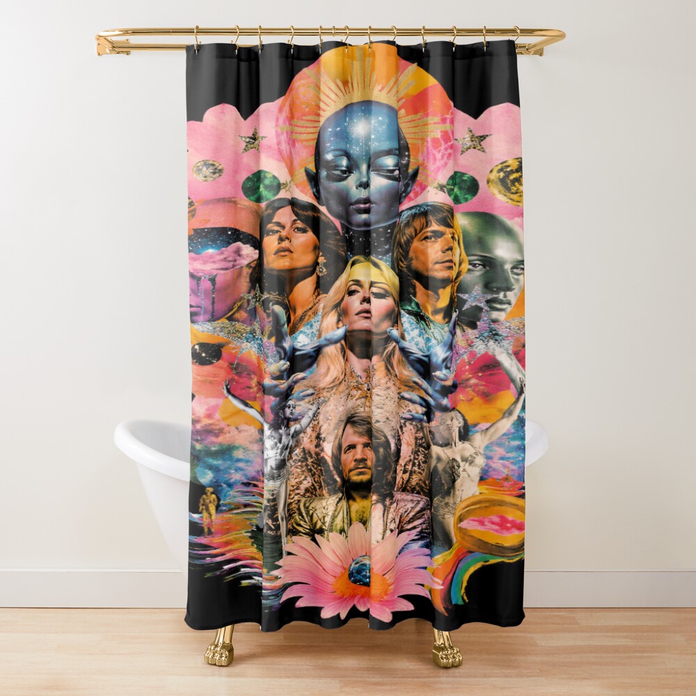 Abba And The Stranger Shower Curtain
