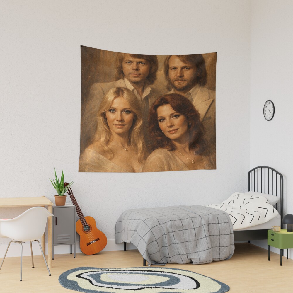 Abba Vintage Pop Icon Tapestry