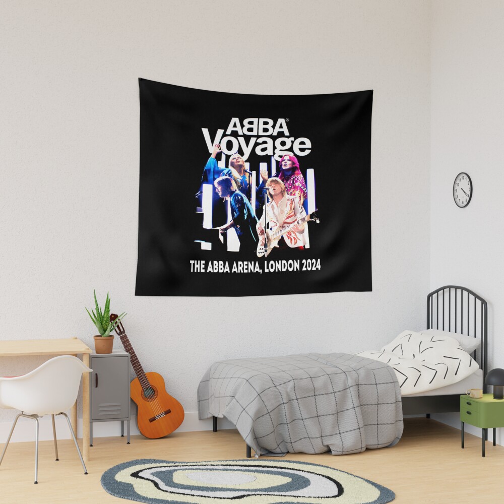 Retro Star Style Disco Music Tapestry