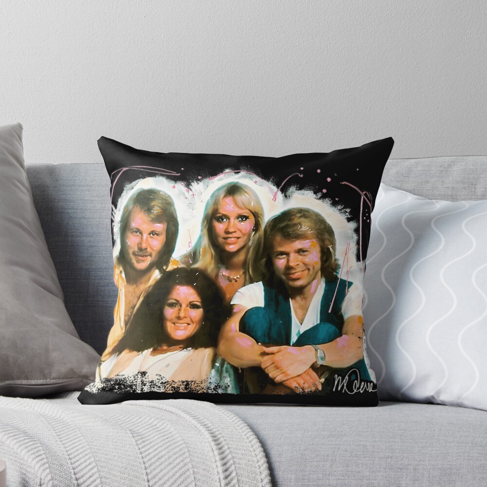 Angel Eyes Portrait Music Legends Throw Pillow